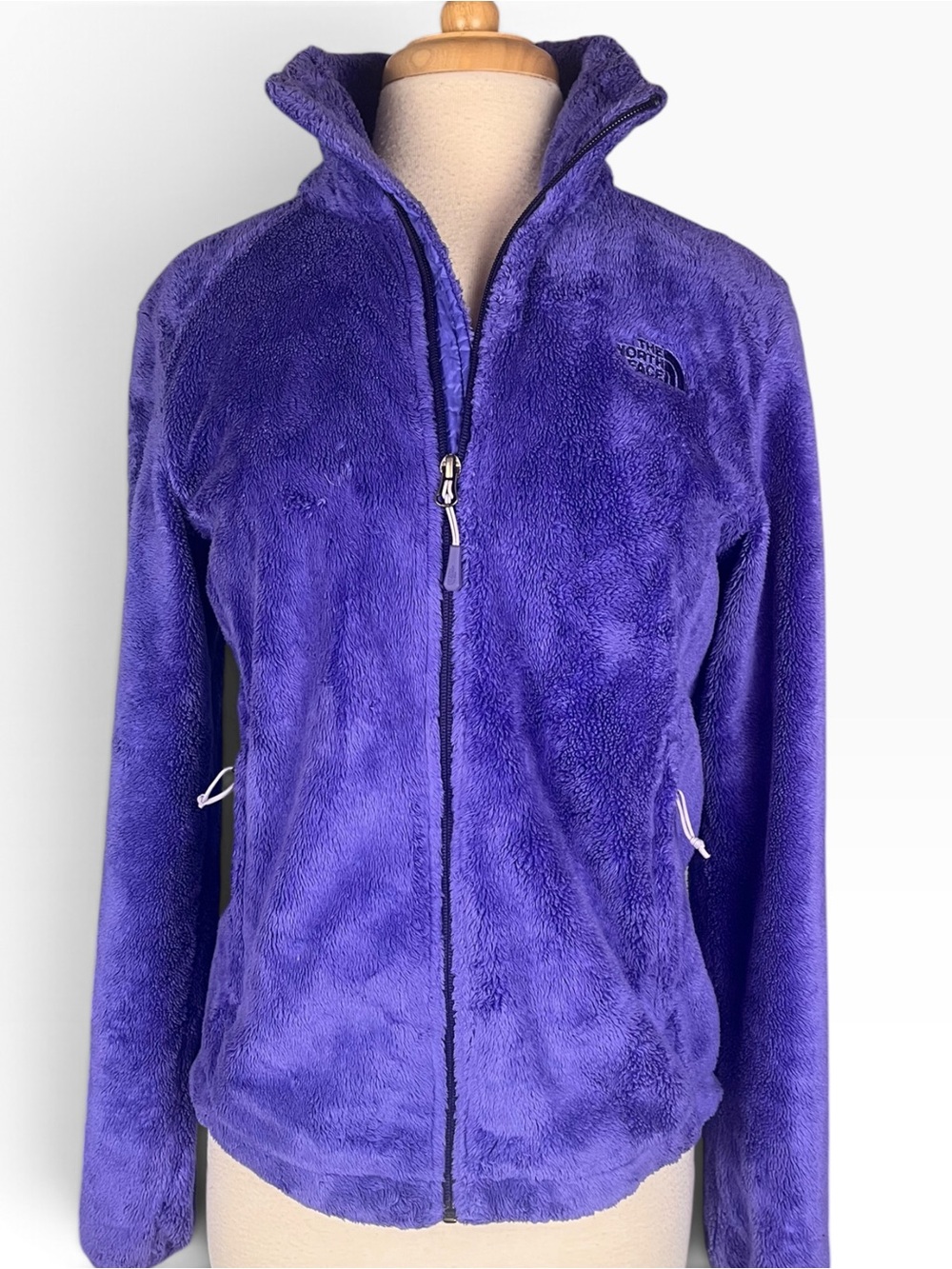 North Face Osito High Pile Fleece Jacket Womens Medium Purple Teddy Soft Cozy